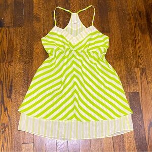 Like new Sheer striped mini dress